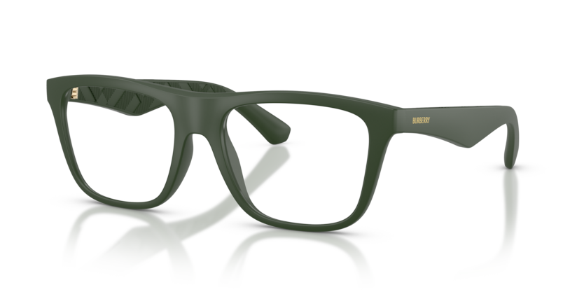 BURBERRY PLASTIC SQUARE MATTE GREEN FULL FRAME