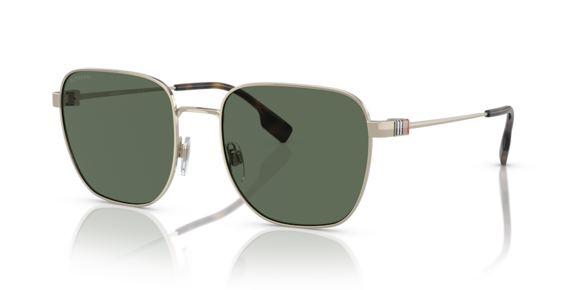 BURBERRY METAL SILVER SQUARE FULL SUNGLASS