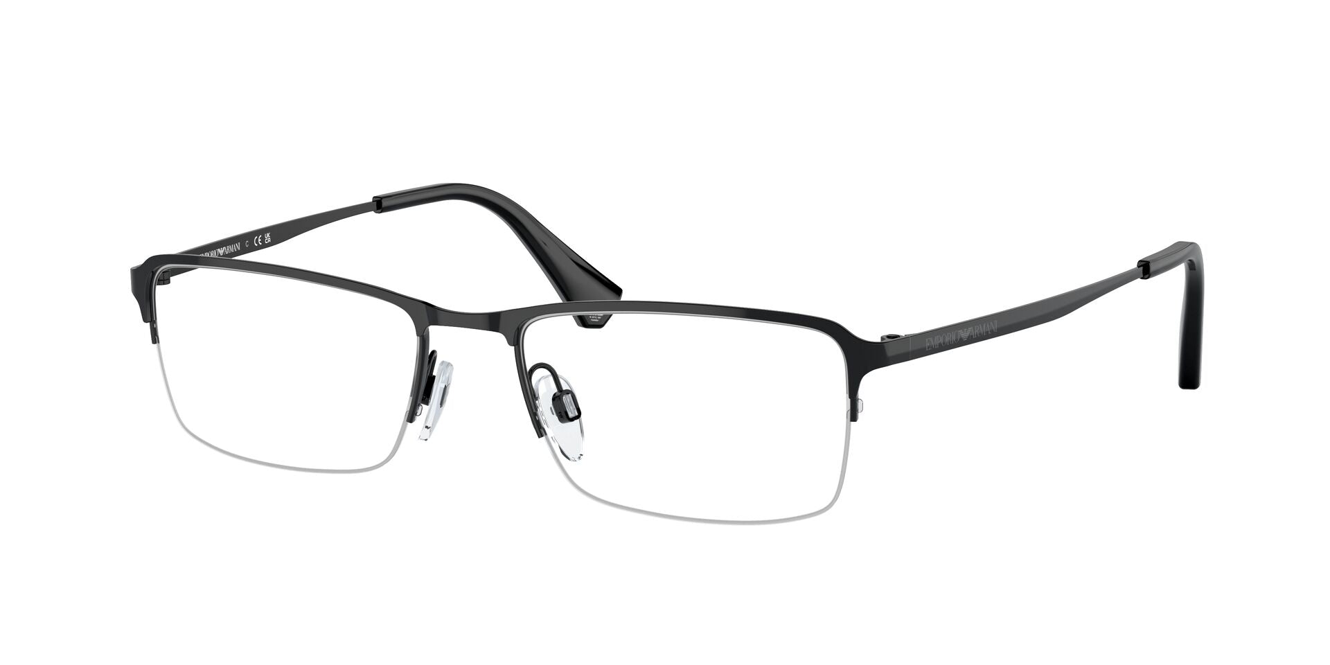 EMPORIO ARMANI SEMI RIM BLACK TITANIUM FRAME