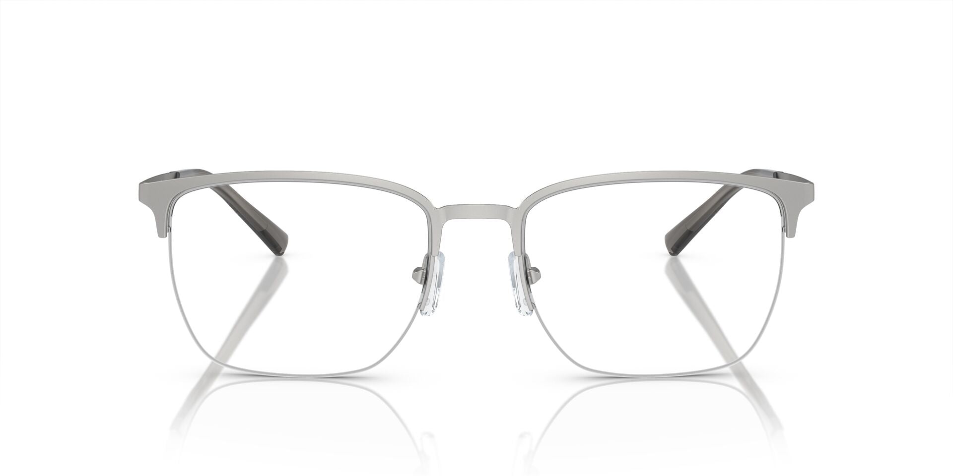 EMPORIO ARMANI METAL SEMI RIM MATTE SILVER FRAME