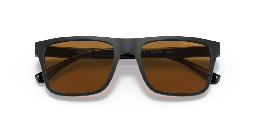 EMPORIO ARMANI CLIP ON PLASTIC MATTE BLACK FULL FRAME