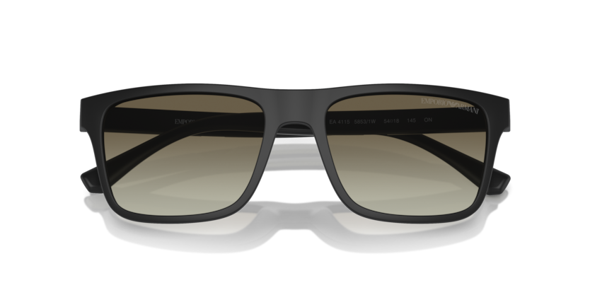 EMPORIO ARMANI CLIP ON PLASTIC MATTE BLACK FULL FRAME