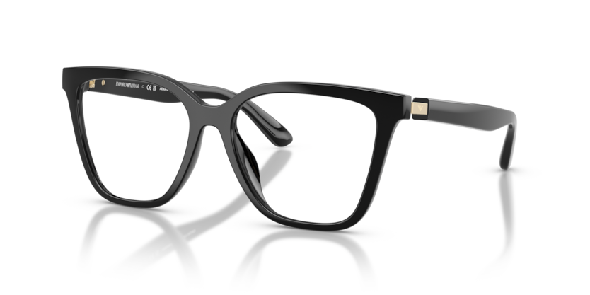 EMPORIO ARMANI PLASTIC CATEYE BLACK FULL CLIP ON FRAME