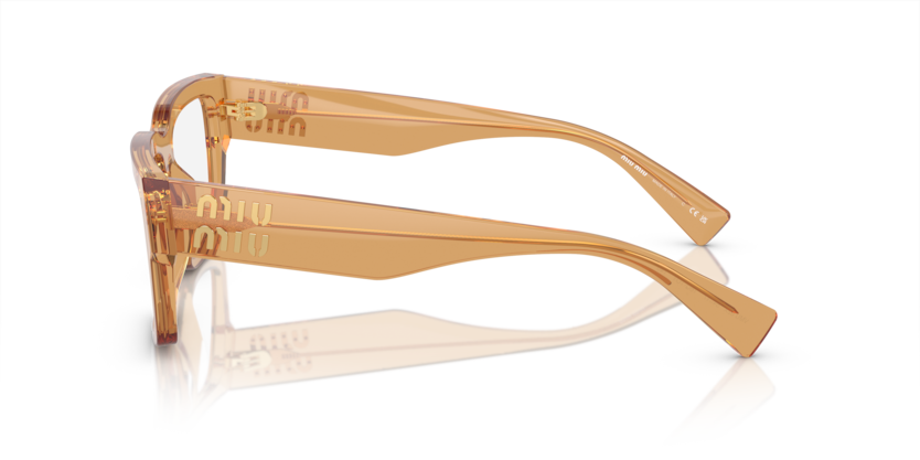 MIU MIU PLASTIC SQUARE LIGHT ORANGE FULL FRAME