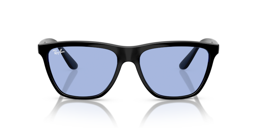 RAYBAN PLASTIC SQUARE BLACK BLUE FULL SUNGLASS