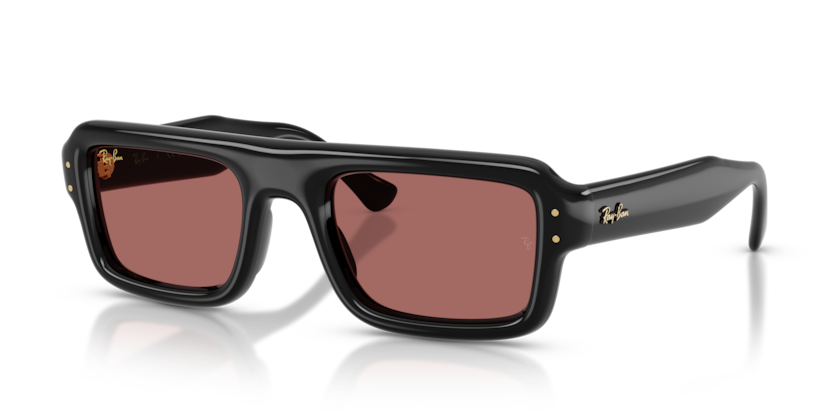 RAYBAN PLASTIC BLACK SQUARE FULL SUNGLASS