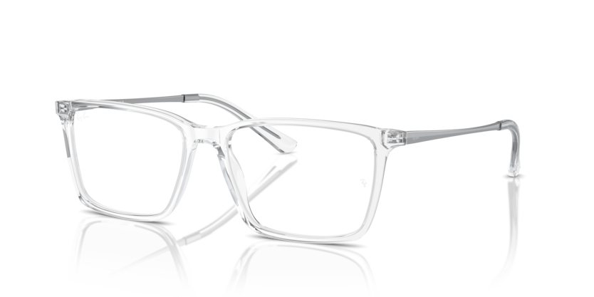 RAYBAN PLASTIC TRANSPARENT SQUARE FULL FRAME