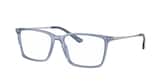 RAYBAN PLASTIC SQUARE TRANSPARENT BLUE FULL FRAME