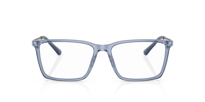 RAYBAN PLASTIC SQUARE TRANSPARENT BLUE FULL FRAME