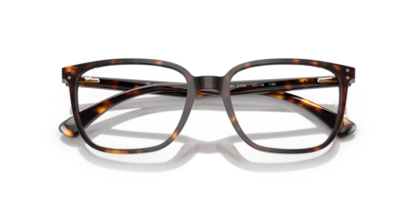 RAYBAN PLASTIC SQUARE HAVANA FULL FRAME