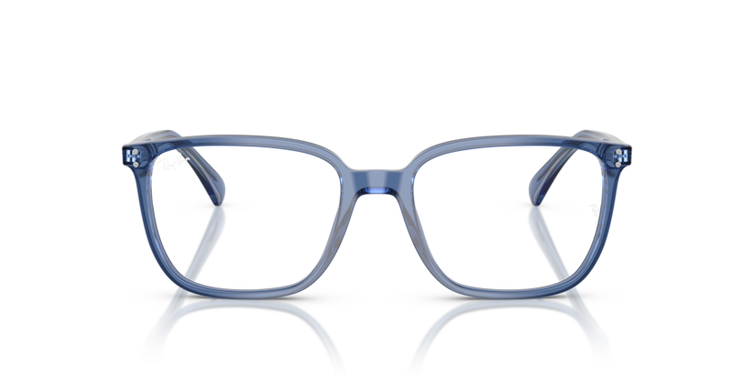RAYBAN PLASTIC TRANSPARENT LIGHT BLUE SQUARE FULL FRAME
