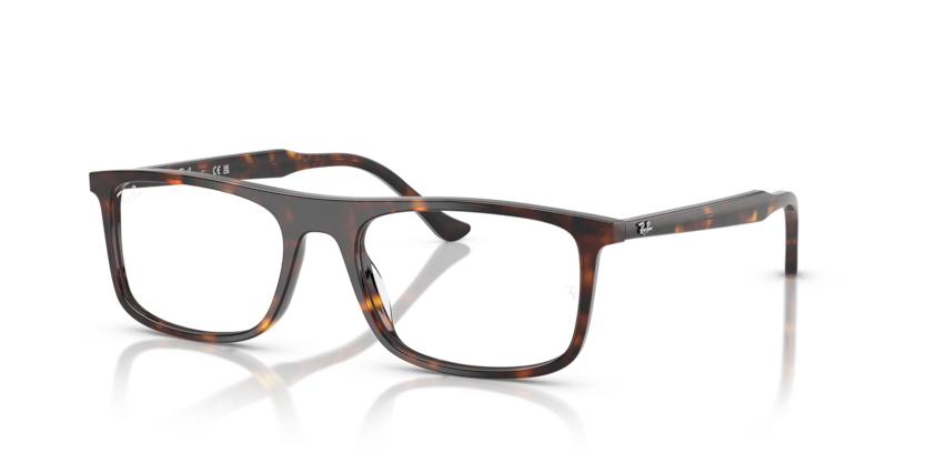 RAYBAN PLASTIC RECTANGLE HAVANA FULL FRAME