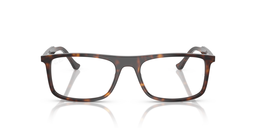 RAYBAN PLASTIC RECTANGLE HAVANA FULL FRAME