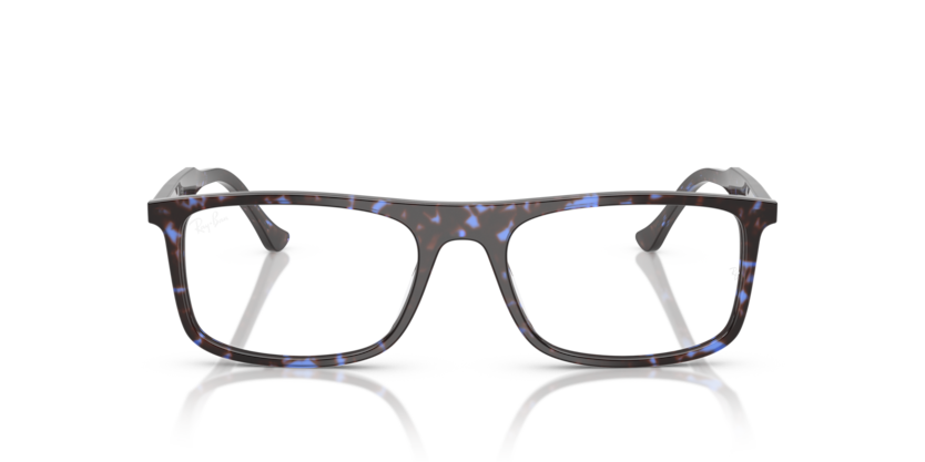 RAYBAN PLASTIC RECTANGLE BLUE HAVANA FULL FRAME