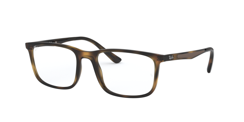 RAYBAN PLASTIC RECTANGLE HAVANA FULL FRAME