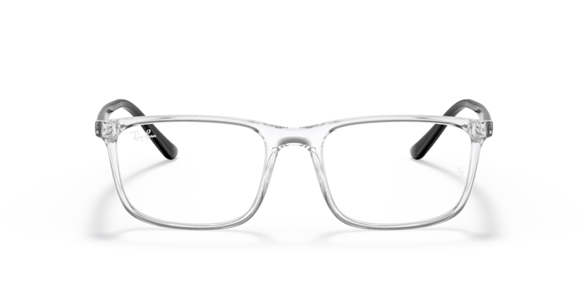 RAYBAN PLASTIC RECTANGLE TRANSPARENT FULL FRAME