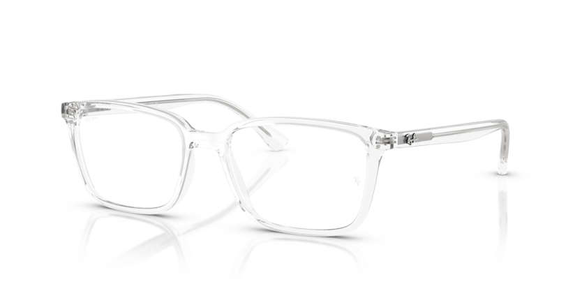RAYBAN PLASTIC SQUARE TRANSPARENT FULL FRMAE