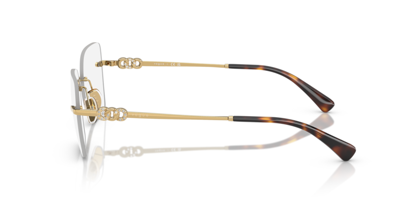 VOGUE METAL RIMLESS SQUARE FRAME