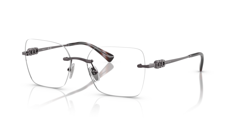 VOGUE METAL RIMLESS SQUARE FRAME