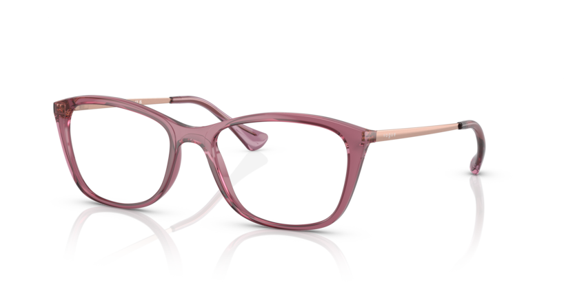 VOGUE PLASTIC TRANSPARENT PURPLE BUTTERFLY FULL FRAME