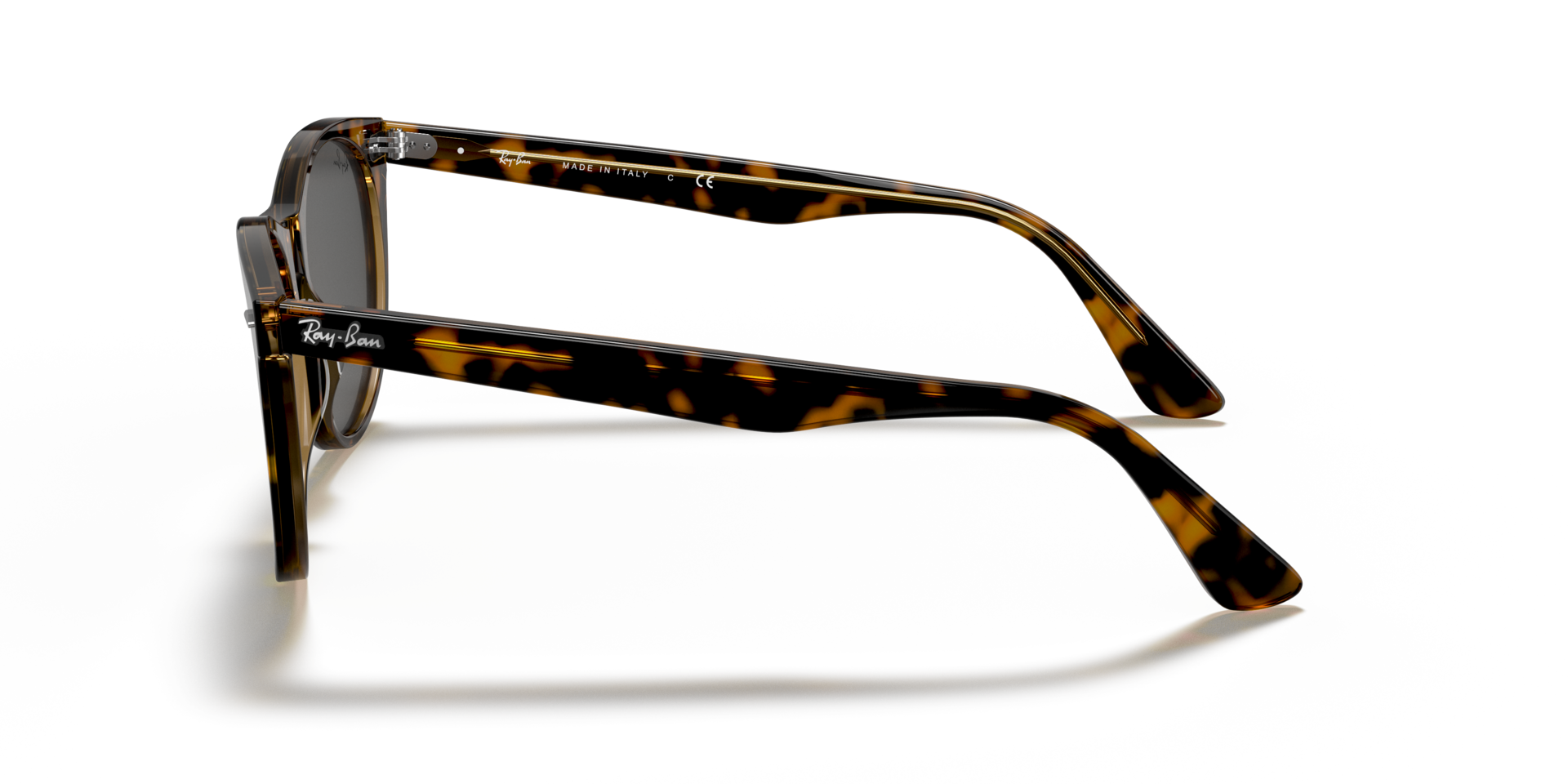 RAYBAN CATEYE HAVANA WITH DARK GRY PLASTIC SUNGLASS