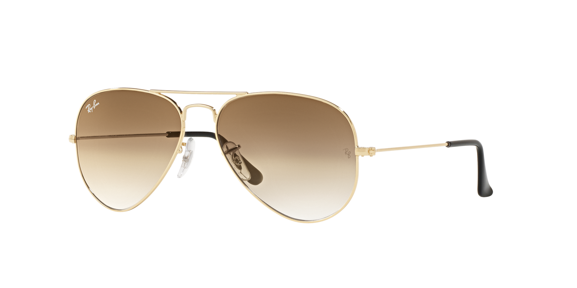 RAYBAN METAL DB AVIATOR GOLDEN BROWN GRADDLE SUNGLASS