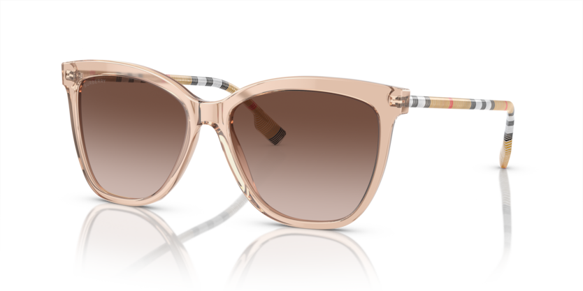 BURBERRY PLASTIC BEIGE CATEYE PLASTIC SUNGLASS