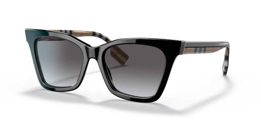 BURBERRY BLACK CATEYE SUNGLASS
