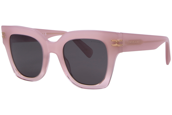 BVLGARI PLASTIC SHINY LIGHT PINK BUTTERFLY FULL SUNGLASS