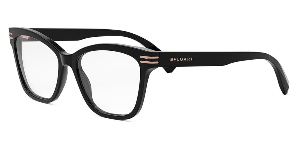 BVLGARI PLASTIC CATEYE BLACK FULL FRAME