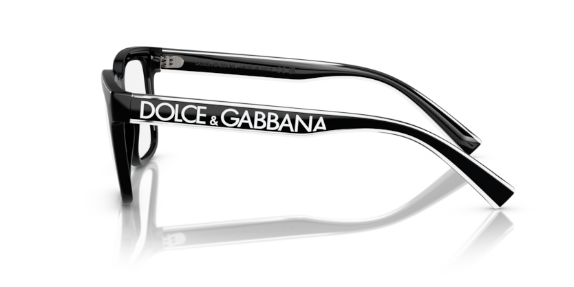 DOLCE AND GABBANA BLACK SQUARE PLASTIC FULL FRAME
