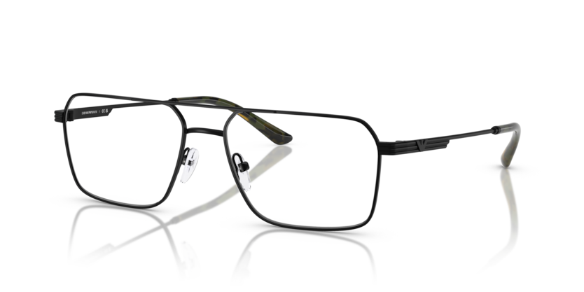 EMPORIO ARMANI MATTE BLACK METAL FULL FRAME