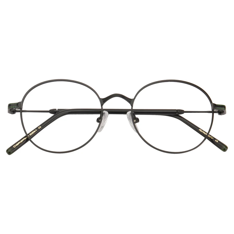 ROSVIN BUGS METAL ROUND EYE MATTE BLACK FULL FRAME