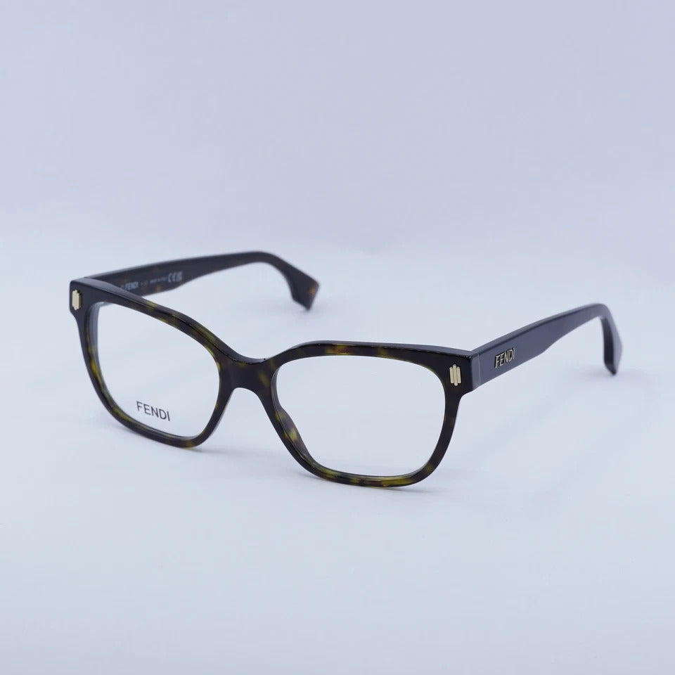 FENDI PLASTIC DARK HAVANA BUTTERFLY FULL SUNGLASS