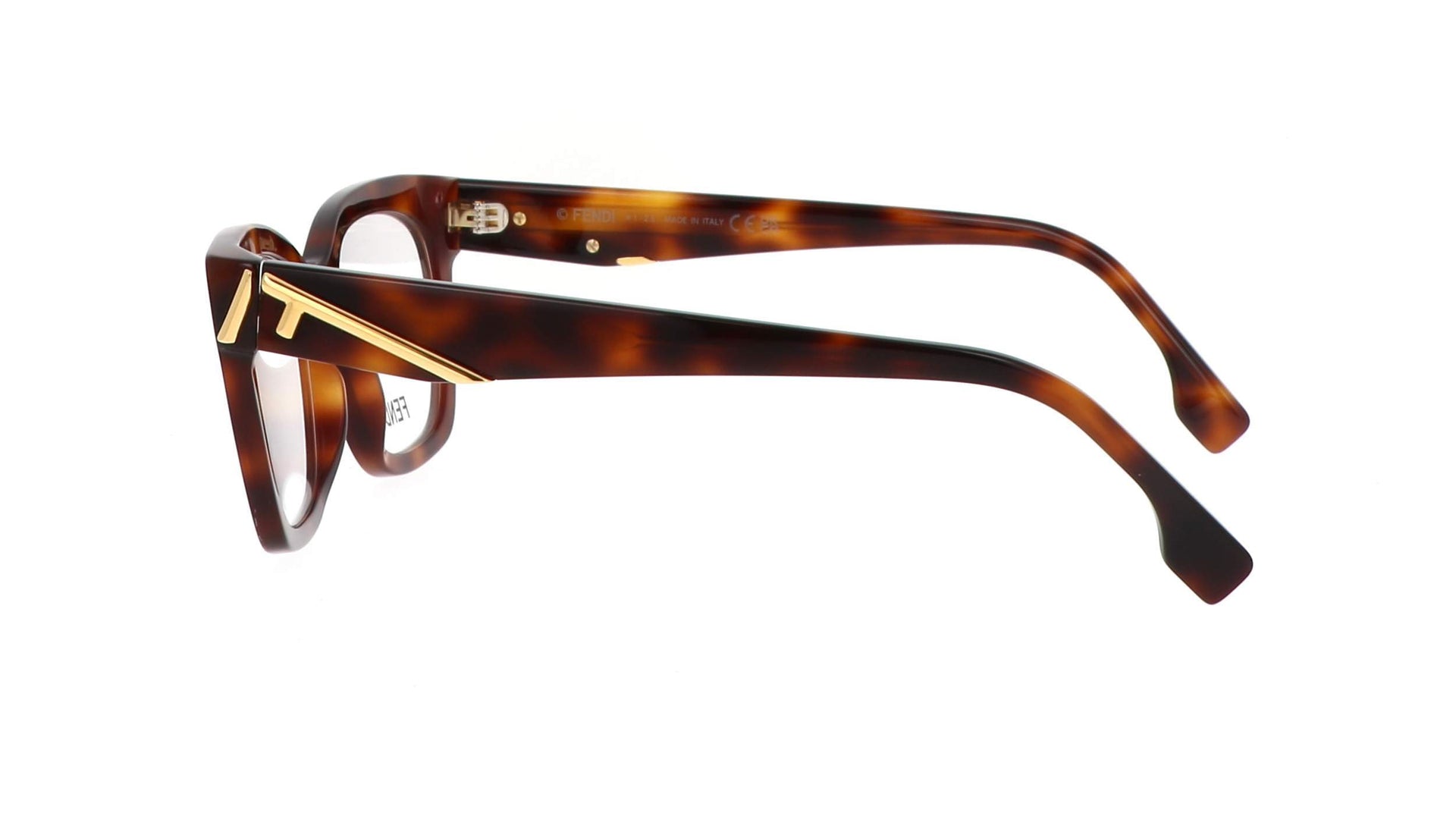 FENDI PLASTIC CATEYE HAVANA FULL FRAME