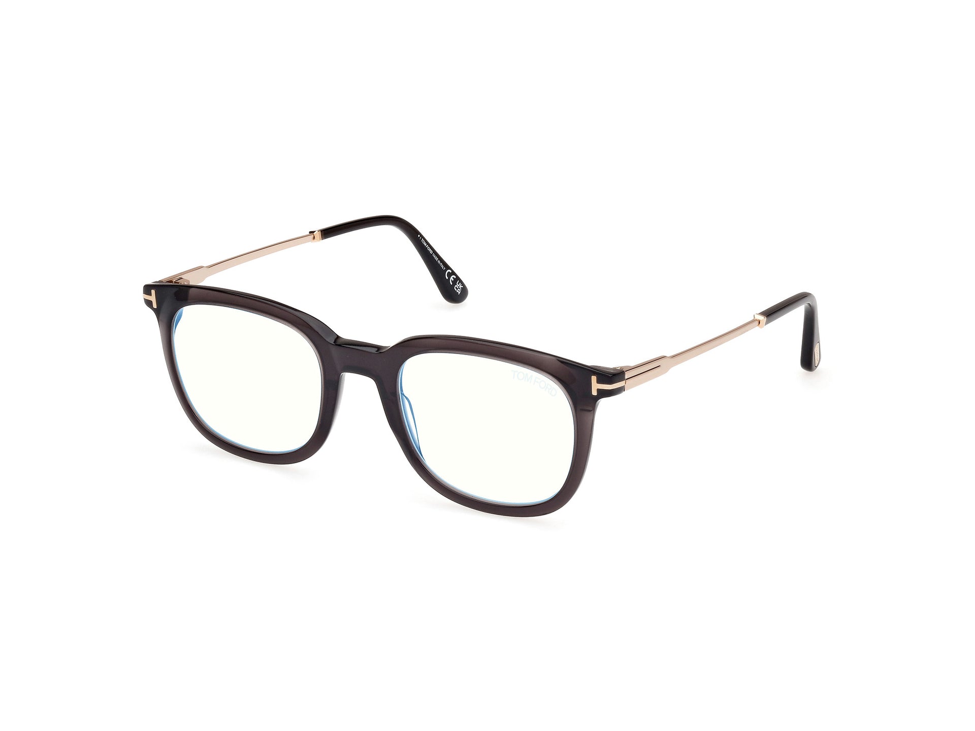 TOM FORD BLACK PLASTIC SQUARE FULL FRAME