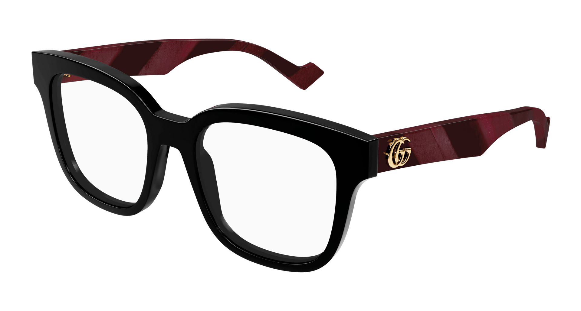 GUCCI PLASTIC BIG SQUARE BLACK FULL FRAME