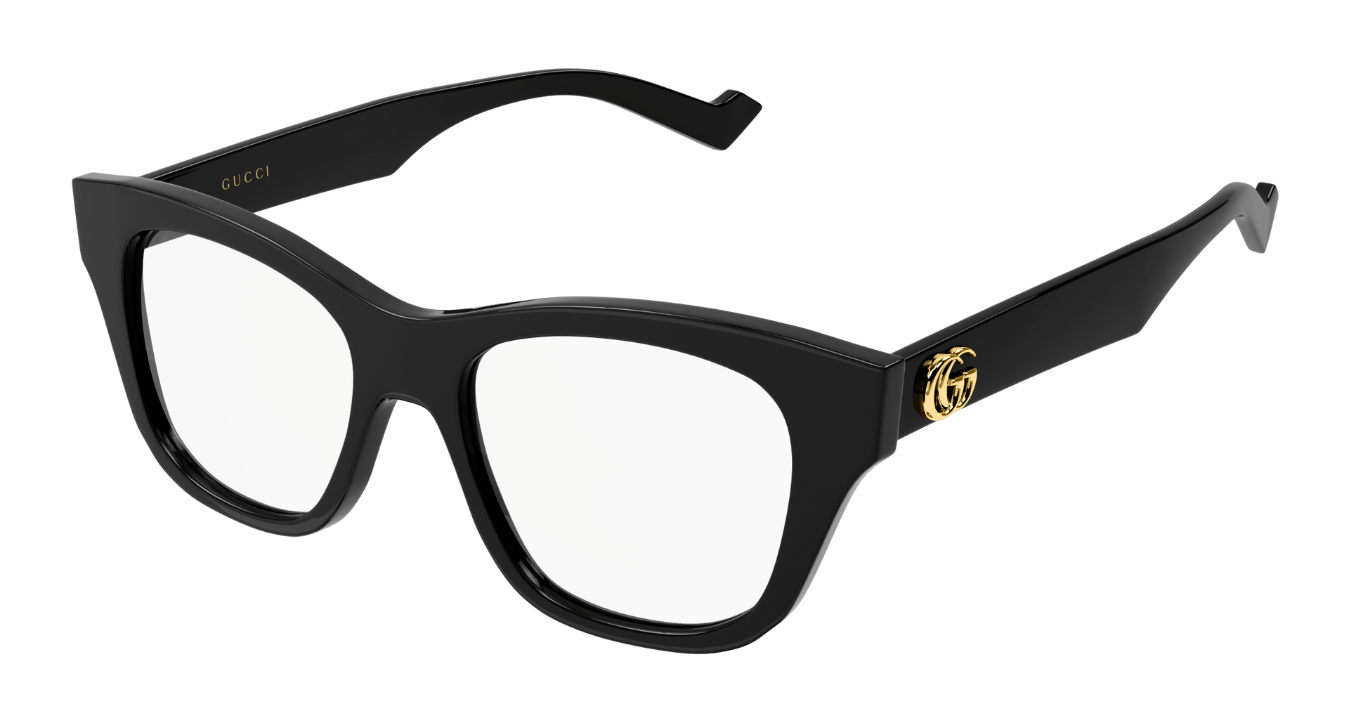GUCCI PLASTIC CATEYE BLACK FULL FRAME