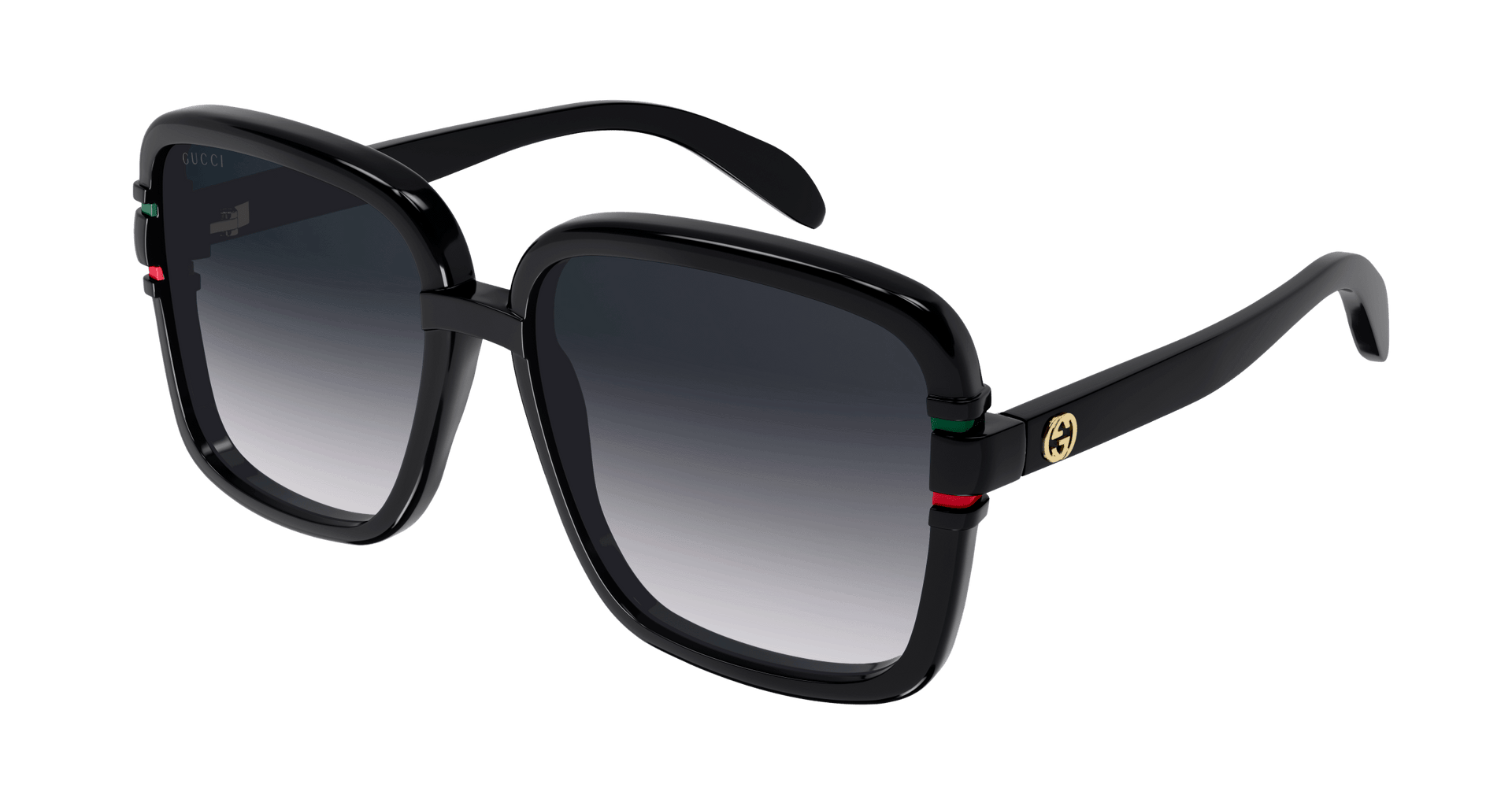 GUCCI PLASTIC SQUARE BLACK SUNGLASS