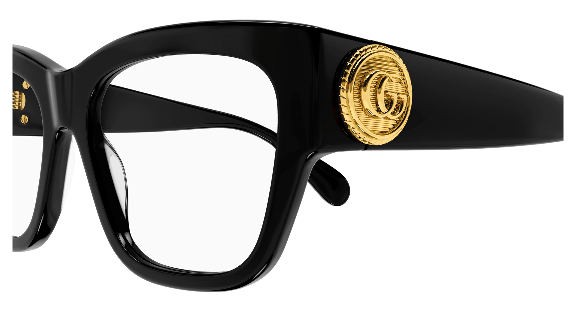 GUCCI PLASTIC BUTTERFLY BLACK FULL FRAME