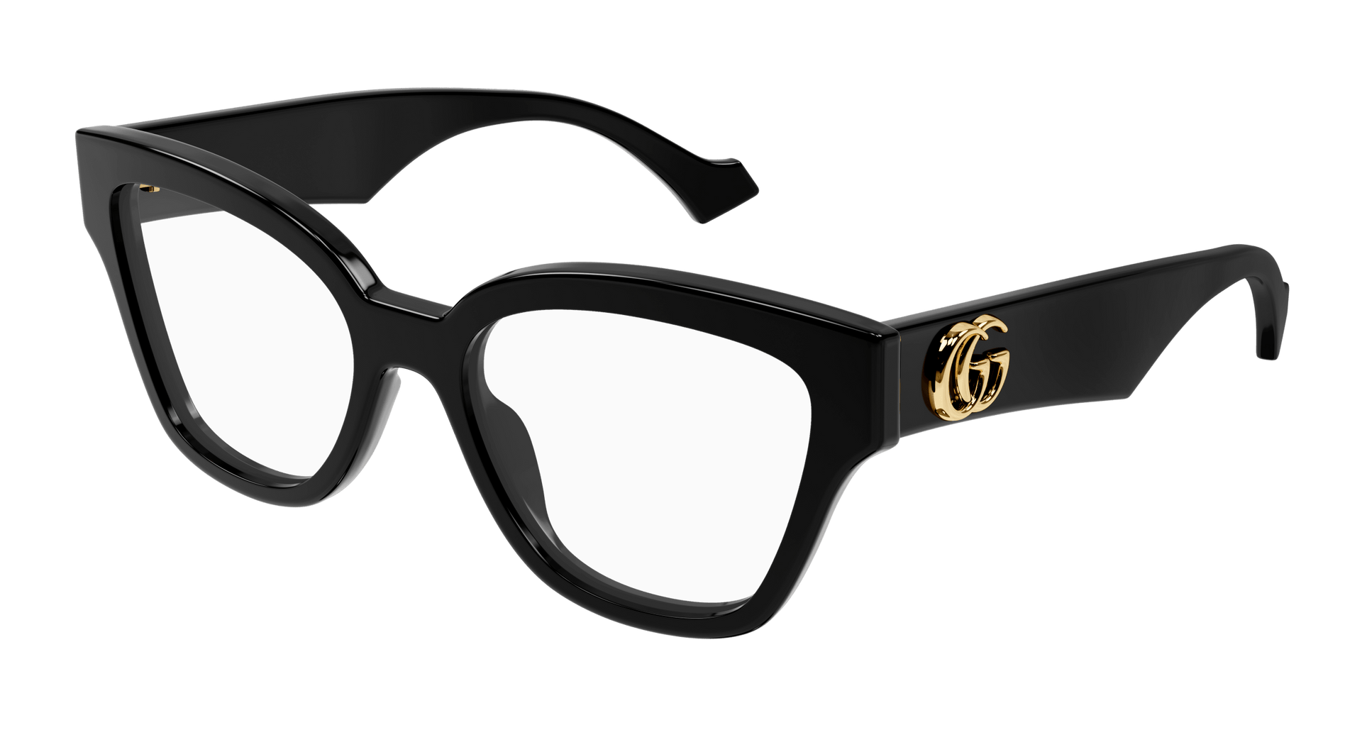 GUCCI PLASTIC CATEYE BLACK FULL FRAME