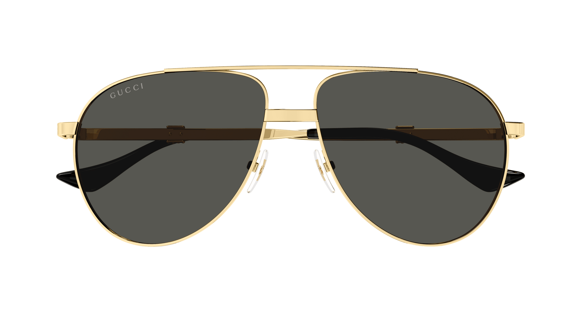 GUCCI METAL GOLD DB AVIATOR SUNGLASS