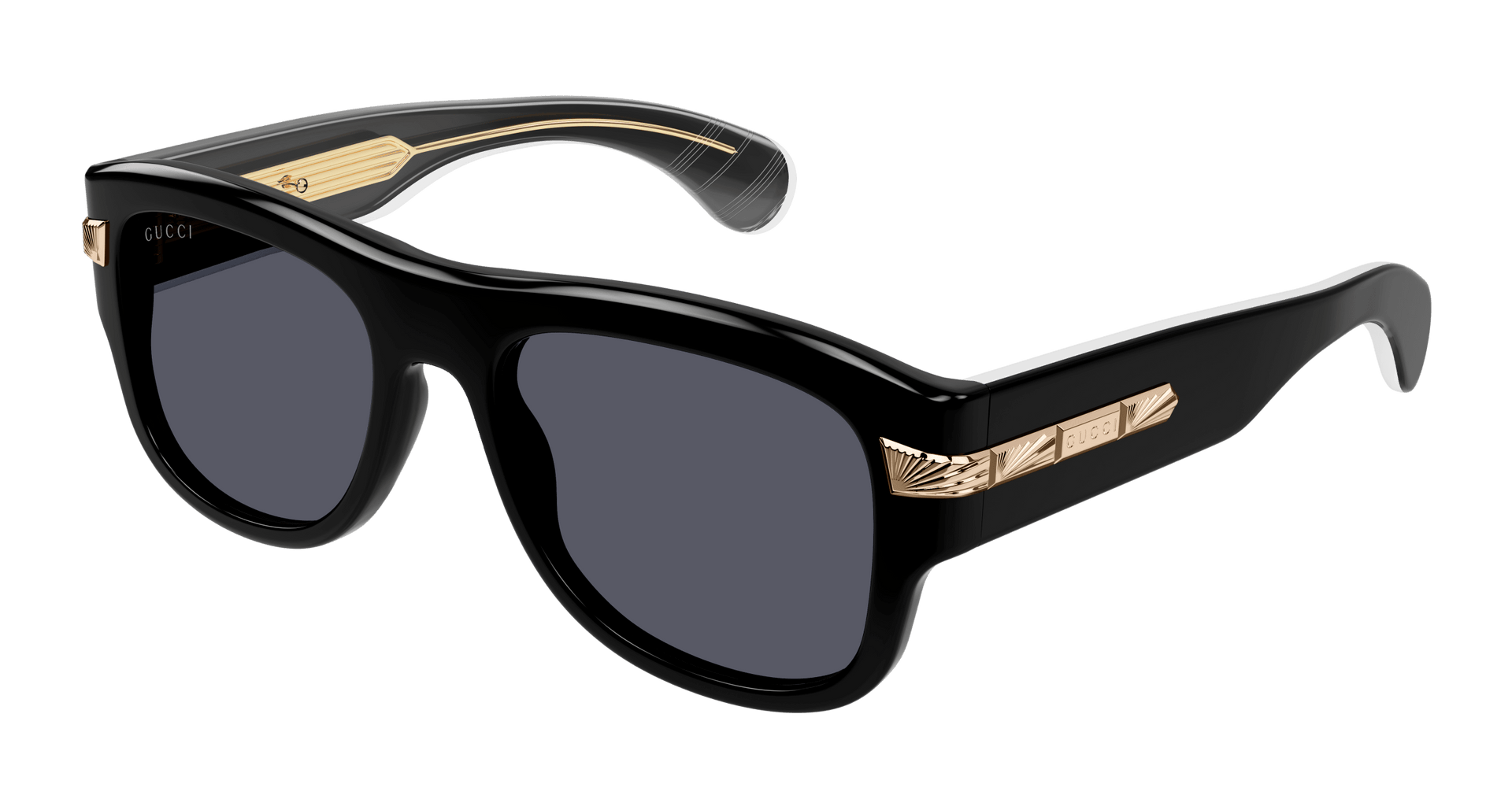 GUCCI PLASTIC BLACK SQUARE SUNGLASS