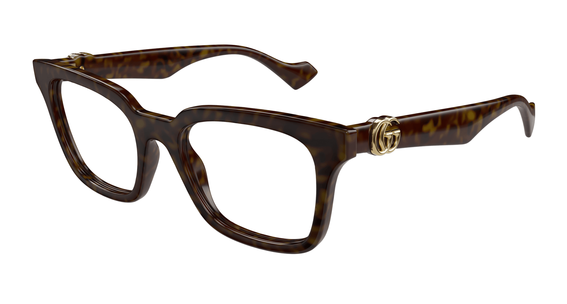 GUCCI PLASTIC SQUARE HAVANA FULL FRAME