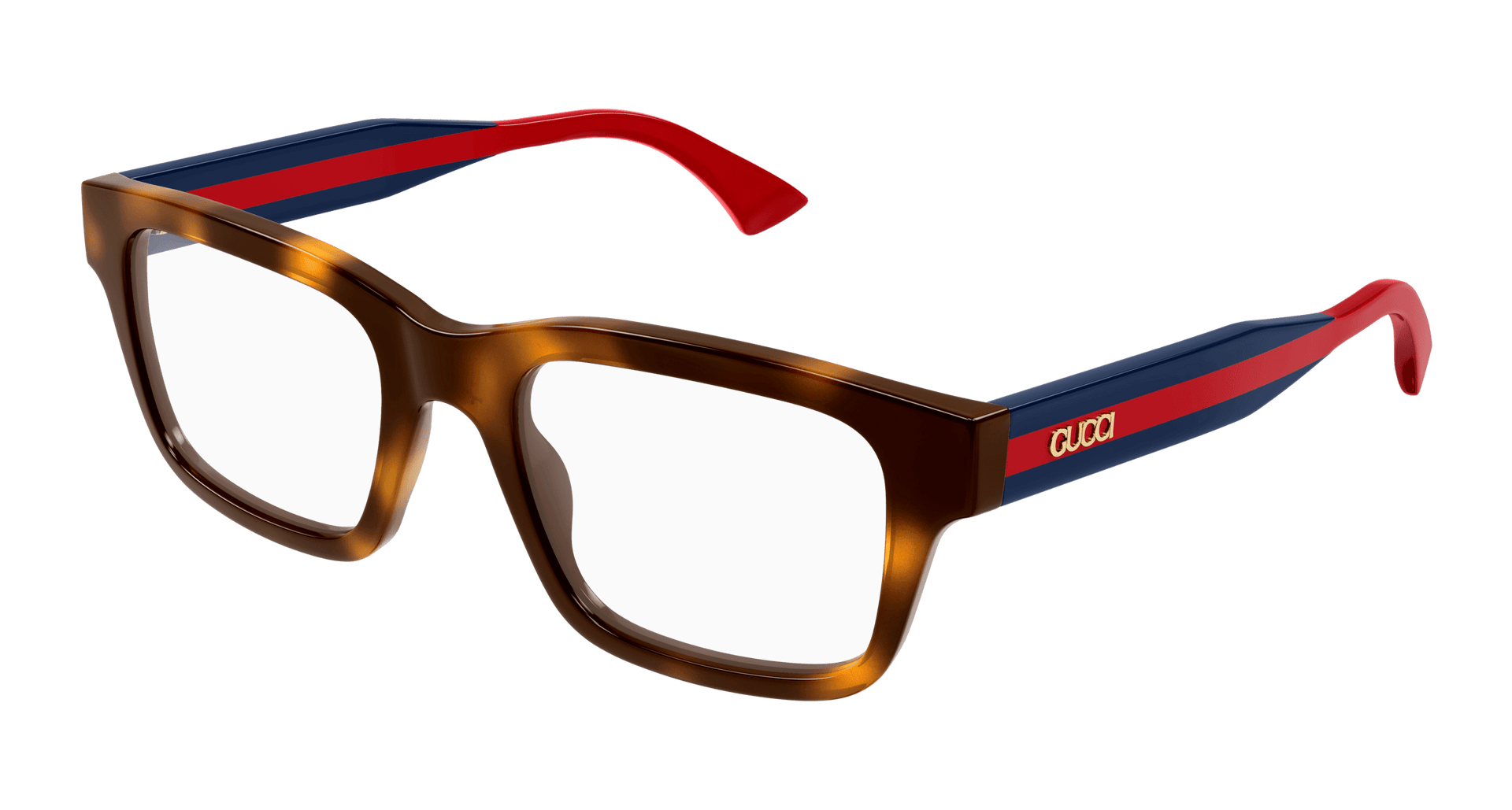 GUCCI PLASTIC SQUARE HAVANA FULL FRAME