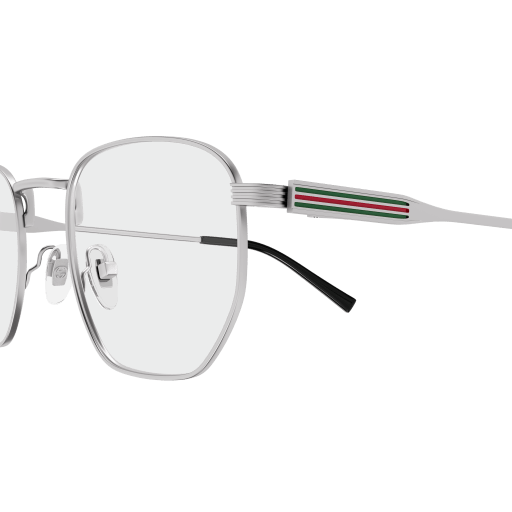 GUCCI TTANIUM SILVER SQUARE ROUND FULL FRAME