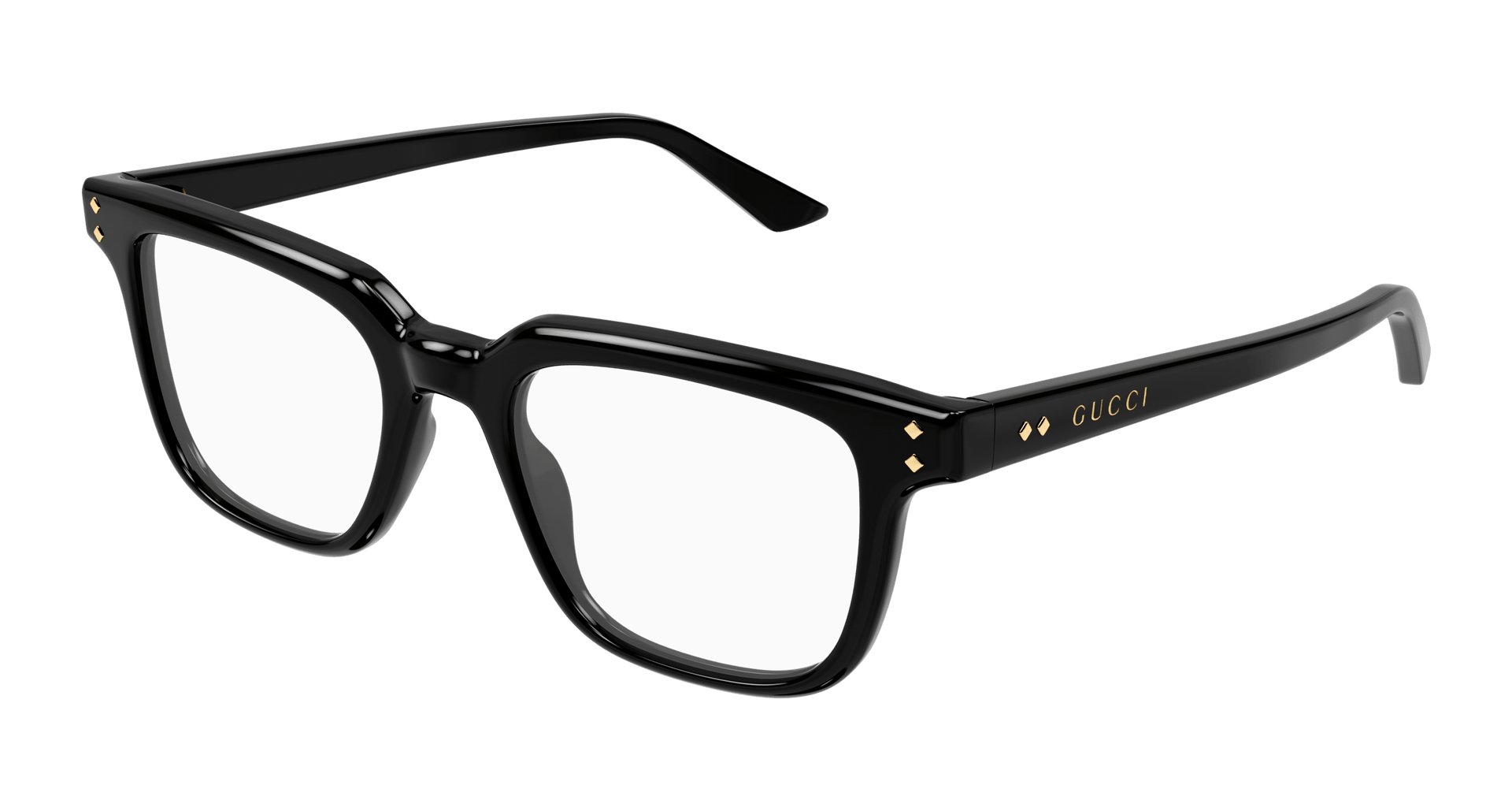 GUCCI PLASTIC SQUARE BLACK FULL FRAME