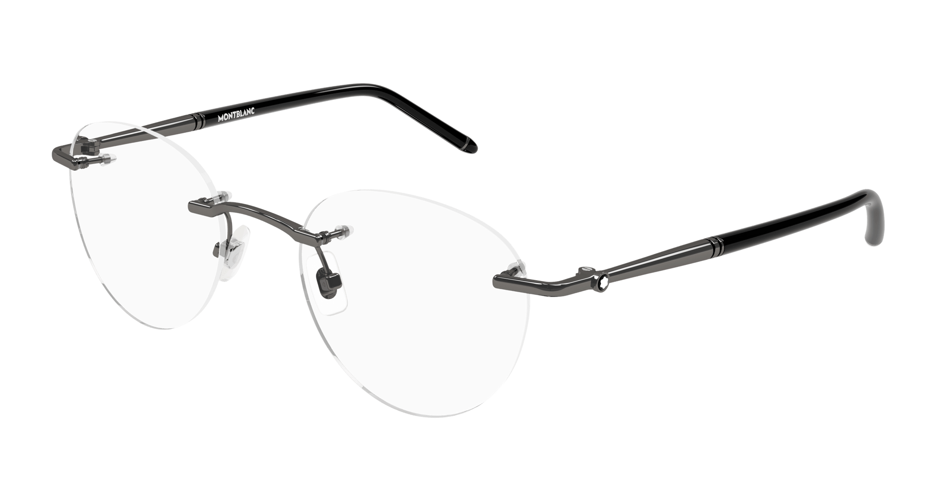 MONT BLANC METAL RIMLESS GUNMETAL FRAME