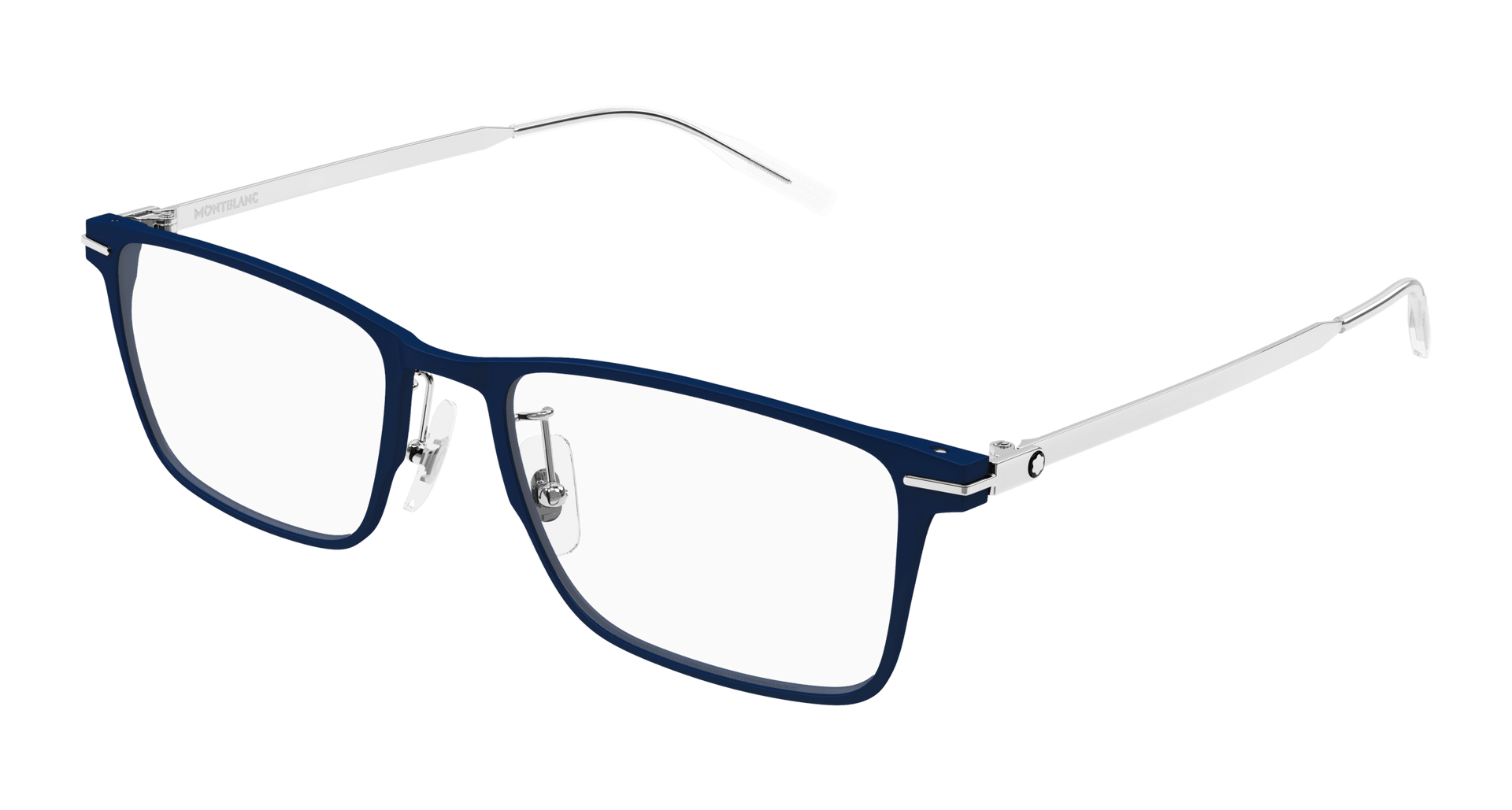 MONT BLANC METAL BLUE RECTANGLE FULL FRAME