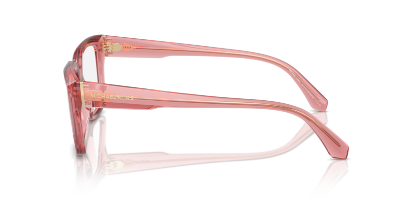 MICHAEL KORS PLASTIC RECTANGLE TRANSPERENT ROSE FULL FRAME